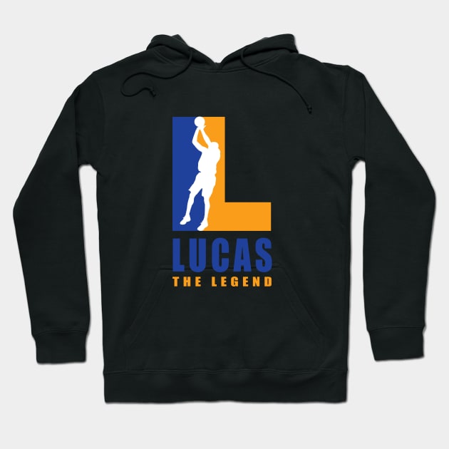 Lucas Custom Player Basketball Your Name The Legend Hoodie by Baseball Your Name